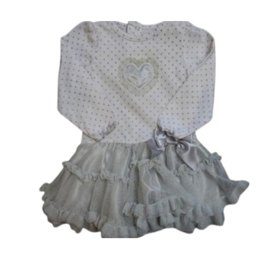Fancy Dress with Heart Applique